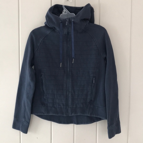 lululemon athletica Tops - Lululemon Hooded Zip Front Sweatshirt, size 4
